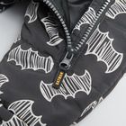 Cool Club, Salopeta cu gluga pentru baieti, negru-grafit, imprimeu Batman
