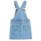 Cool Club, Sarafan de blugi pentru fete, denim, imprimeu inimioare