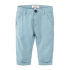 Cool Club, Set pentru baieti, body-camasa cu maneca lunga, vesta, pantaloni din material textil, papion, alb-albastru