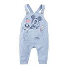 Cool Club, Set pentru baieti, body cu maneca lunga si salopeta de blugi, mix de culori, imprimeu Mickey Mouse