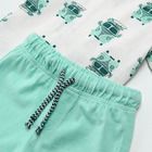 Cool Club, Set pentru baieti, tricou, pantaloni scurti, alb-albastru, imprimeu masinute