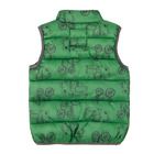 Cool Club, Vesta pentru baieti, verde, imprimeu excavatoare