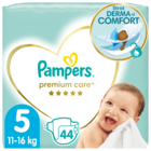 Pampers Premium Care, scutece marimea 5, 11-18 kg, 44 buc.