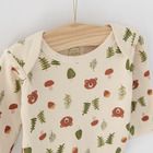 Cool Club, Body cu maneca lunga pentru baieti, verde, ecru, imprimeu animale salbatice, set 5 buc.