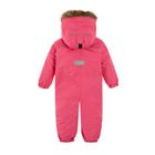 Cool Club, Combinezon ski cu gluga pentru fete, coral fluo, cu blanita