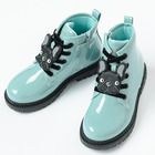 Cool Club, Ghete pentru fete, verde menta, imprimeu buldog, brant din piele