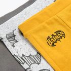 Cool Club, Pantaloni trening pentru baieti, galben, gri, imprimeu Batman, set 3 buc.