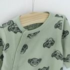 Cool Club, Pijama tip salopeta pentru baieti, albastru, verde, imprimeu Lion King, set 2 buc.