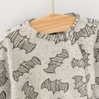 Cool Club, Pijama tip salopeta pentru baieti, galben mustar, gri, imprimeu Batman, set 2 buc.