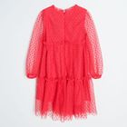 Cool Club, Rochie cu maneca lunga pentru fete, rosu