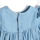 Cool Club, Rochie cu maneca lunga si volanase pentru fete, denim