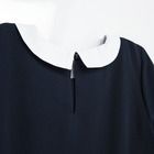 Cool Club, Rochie cu maneca scurta pentru fete, bleumarin, cu guler