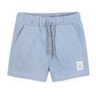 Cool Club, Set pentru baieti, Body cu maneca scurta, Pantaloni scurti, alb-albastru