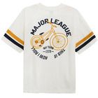 Cool Club, Tricou pentru baieti, ecru, imprimeu Major league