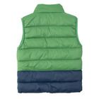 Cool Club, Vesta pentru baieti, verde-bleumarin, imprimeu Urban Adventure