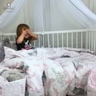 MimiNu, Lulu, set lenjerie de pat 3 piese, roz, 100-135 cm