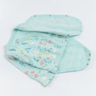 Cool Club, Body cu maneca lunga pentru fete, bumbac organic, ecru, menta verde, set 2 buc.