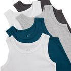 Cool Club, Maiou din bumbac organic pentru baieti, mix de culori, set 5 buc.