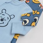 Cool Club, Pijama tip salopeta pentru baieti, albastru, imprimeu Winnie the Pooh, set, 2 buc.
