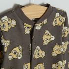 Cool Club, Pijama tip salopeta pentru baieti, granit, bej, galben, imprimeu Lion King, set 3 buc.