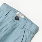 Cool Club, Set pentru baieti, body-camasa cu maneca lunga, vesta, pantaloni din material textil, papion, alb-albastru