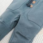 Cool Club, Set pentru baieti, Body cu maneca lunga, Pantaloni de trening, ecru, albastru, imprimeu tractoare