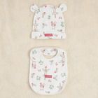 Cool Club, Set pentru bebelusi, Body cu maneca lunga, Pantaloni cu botosei, Caciula, Baveta, ecru, imprimeu Winnie the Pooh