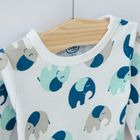 Cool Club, Body cu maneca lunga pentru baieti, mix, imprimeu Be brave, set 3 buc.