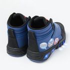 Cool Club, Ghete pentru baieti, negru-bleumarin, cu lumini led, imprimeu The Avengers