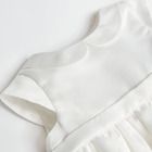 Cool Club, Set pentru fetite, geaca din blanita si rochie, culoare alb