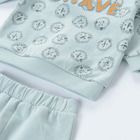 Cool Club, Trening pentru baieti, bumbac organic, verde-menta, imprimeu Brave