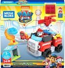 Mega Bloks, Paw Patrol, Marshall, masina si figurina, set de constructie, 34 piese
