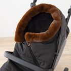 Smiki, sac de dormit pentru carucior, negru-maro