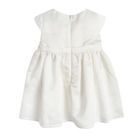 Cool Club, Set pentru fetite, geaca din blanita si rochie, culoare alb