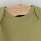 Cool Club, Body cu maneca lunga pentru baieti, verde, ecru, imprimeu animale salbatice, set 5 buc.