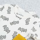 Cool Club, Set pentru copii, Body cu maneca scurta, Salopeta cu botosei, Pantaloni cu botosei, Caciula, Baveta, Patura, mix, imprimeu Batman