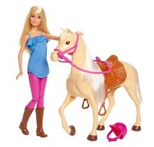 Barbie, papusa si cal, set de joaca