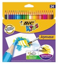 Bic, Kids, Aquacouleur, creioane, 24 culoare