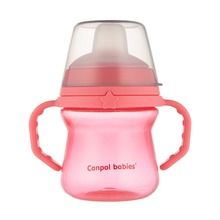 Canpol babies, FirstCup, canita anti-varsare cu duza din silicon, roz, 150 ml