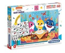 Clementoni, HappyColor, Baby Shark, puzzle, 60 piese