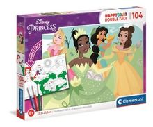 Clementoni, HappyColor, Princess, puzzle, 104 piese