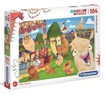 Clementoni, Super Color, No probLLAMA, puzzle, 104 piese