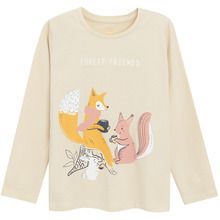 Cool Club, Bluza cu maneca lunga pentru fete, bej