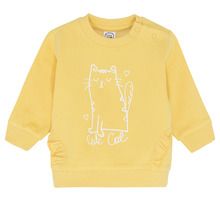 Cool Club, Bluza pentru fete, galben, imprimeu pisica, Cute cat