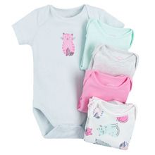 Cool Club, Body cu maneca scurta pentru fete, mix, set, 5 buc.