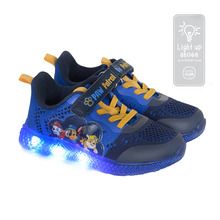 Cool Club, Pantofi sport pentru baieti, bleumarin, cu lumini led, imprimeu Paw Patrol
