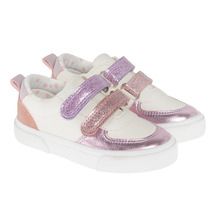 Cool Club, Pantofi sport pentru fete, alb, insertii colorate