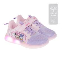 Cool Club, Pantofi sport pentru fete, roz, cu lumini led, imprimeu Minnie Mouse