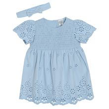 Cool Club, Set pentru fete, Rochie cu maneca scurta pentru fete, Bentita, albastru