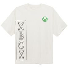 Cool Club, Tricou pentru baieti, tip oversize, alb, imprimeu Xbox